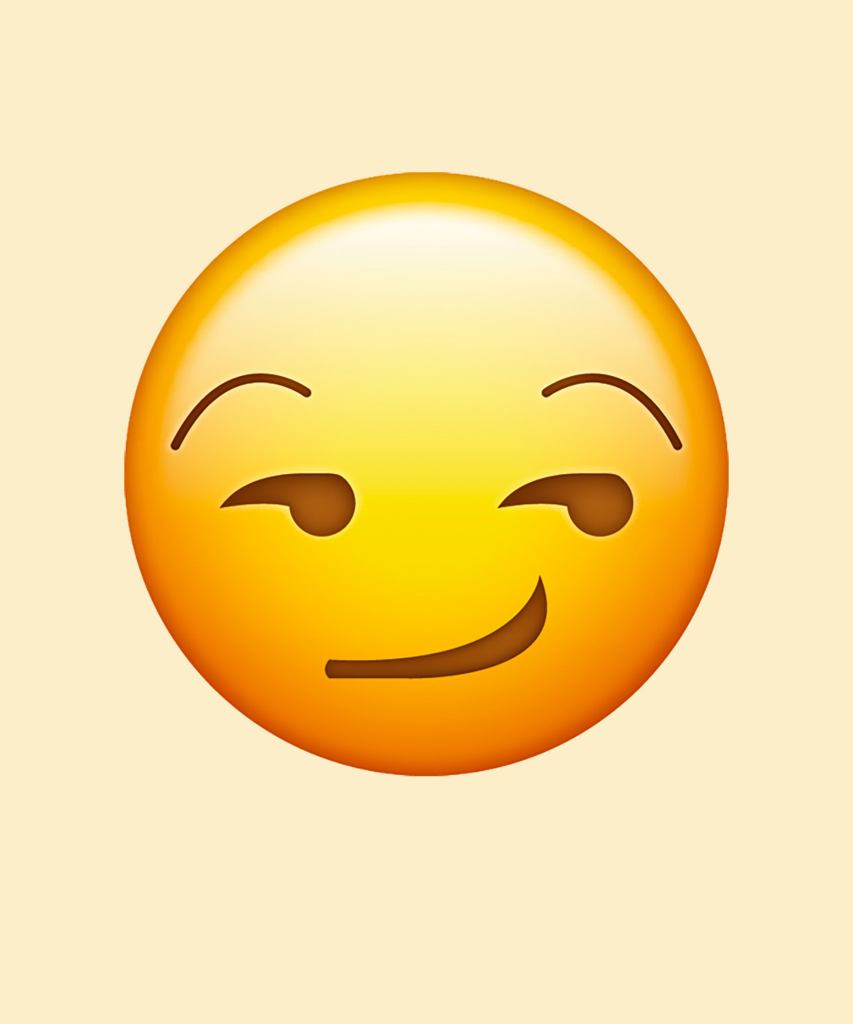 Nöjd emoji.