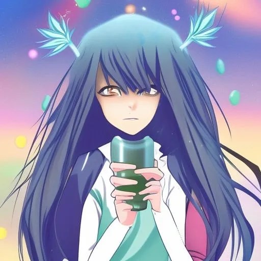 En magisk utomjording botar akne med aloe vera produkter.