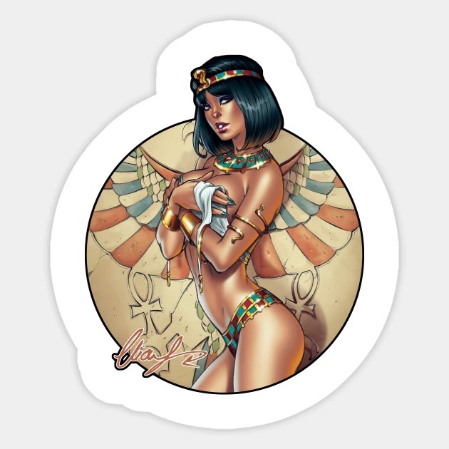 Kleopatra av Egypten sexig pose.