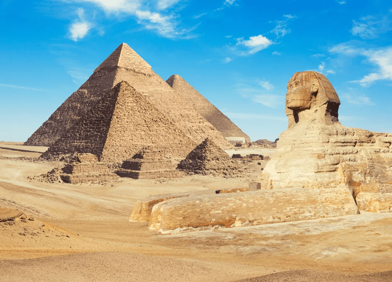 gamla Egypten pyramid öken.