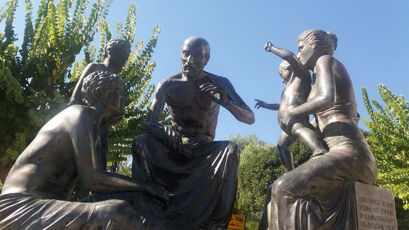 Staty av Hippokrates.