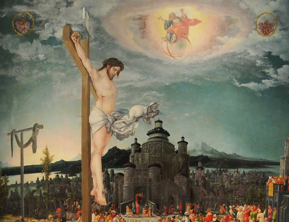 Jesus på korset heligt konstverk fin tavla