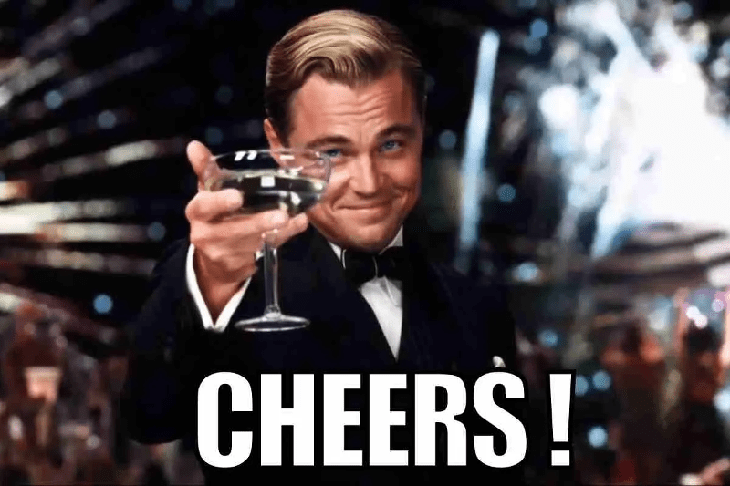 Cheers meme.