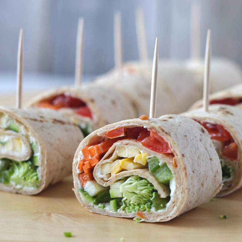 grönsaks wrap.